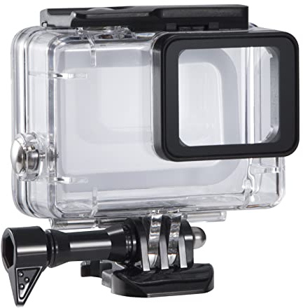 Wasserdichtes Gehäuse Kompatibel mit GoPro Hero 7/6/5/(2018) Black Actionkameras Schutzgehäuse 45M Tauchergehäuse Zubehör mit Sockel und Schraube