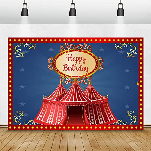 Rosso Tendone Da Circo Bambino Felice Festa Di Compleanno Foto Di Sfondo Bambino Doccia Ritratto Personalizzare Poster Fotografia Di Famiglia Background350x230cm