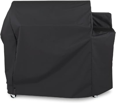 Blackhoso 165,1 cm Grillabdeckung Abdeckung für Weber SmokeFire EPX6 Holzbefeuerter Pelletgrill, Outdoor Heavy Duty wasserdichte Grillabdeckung Zubehör für Weber 36 Zoll Smoke Firewood Pellet Grill