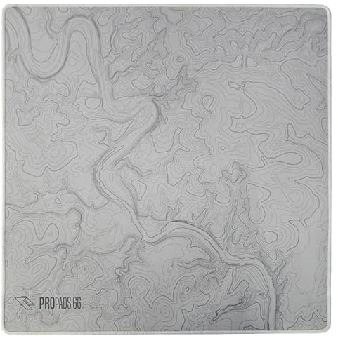 propads PRO Control Mousepad 500x500mm - Für echte Esportler - Schnelles und raues Gaming-Mauspad, Rutschfestes Gummi - Schwarz (Typo)