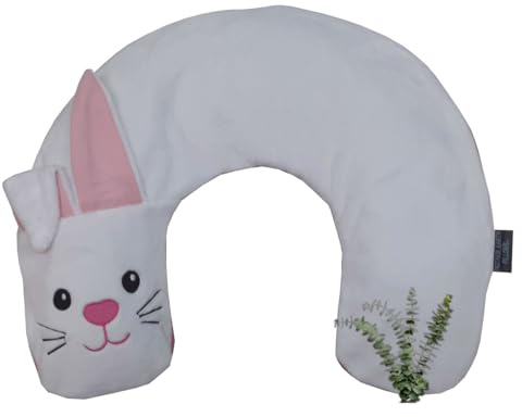 Mother Earth Pillows Bella The Bunny Triggerpoint Pillow for Kids and Adults, Natural Pain Relief for Neck and Shoulders, Large - Breathe Herbal Blend