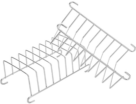 JECOMPRIS 2 Pièces Multifonctionnel 304 En Acier Inoxydable Plat Grille-pain Grille-pain Grille 2pcs Égouttoir à Vaisselle Porte-toasts De Table Casier à Casseroles Ménage