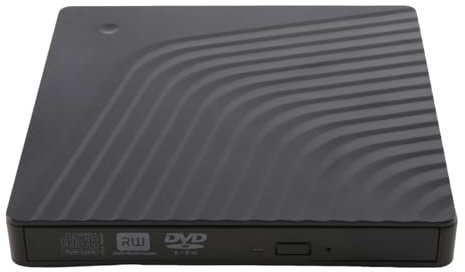 Hundnsney Bruciatore DVD USB 3.0 Type-C Lettore Ottico Esterno a Doppia Porta Lettore DVD-RW Portatile Ad Alta Velocità per Computer Portatile e Desktop