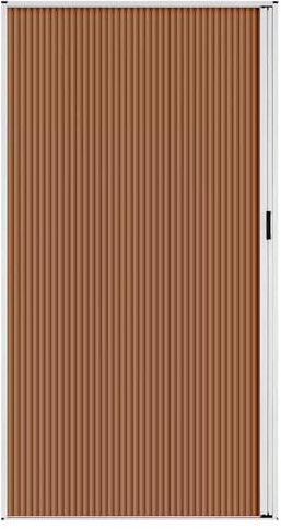 Falttür Braune Sichtschutz-Falttür, Faltgitter für Badezimmer/Kleiderschrank/Scheune/Haustür, Temporäre Raumteilerplatte, Inkl. Montagematerial(53x80in (134.5x203cm))