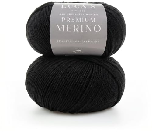2 st premium merinoull 4 lager ull, superwash baby merinoull – 100 % ren extra fin merinoull 50 g boll