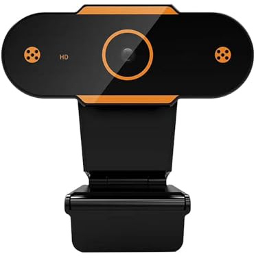 Hd Webcam - Mini Usb Web Camera, Auto Streaming Cam, Wide Angle Lens | Webcam With Privacy Cover, Full Hd Laptop For Pc Desktop Video Calls, Online Meetings, Conferences, Content Creation