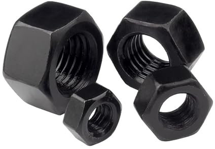 WANG TII DOO 5 Piezas 8.8 Tuercas Hexagonales De Acero Al Carbono, M20-M27 Tuercas Hexagonales Totalmente Roscadas para Proyectos Mecánicos, Fijación De Construcción,M20