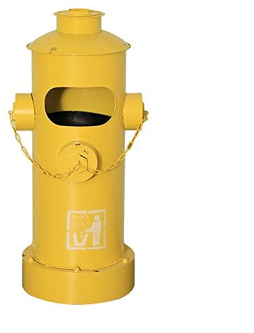 Contenedor de basura grande Bote de basura de boca de incendios de estilo industrial, Bote de basura creativo retro Bote de basura de hierro forjado de gran capacidad Contenedores de basura for interi