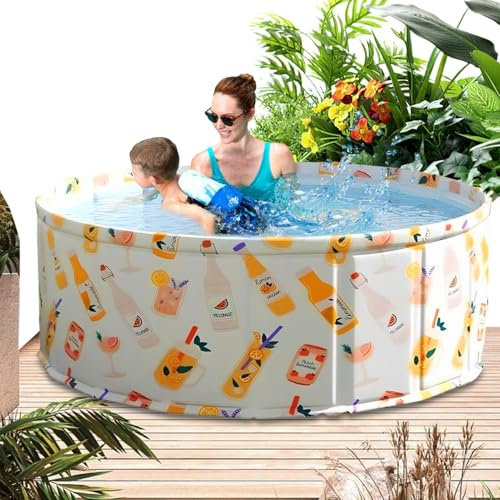 Piscine Non Gonflable Intérieure De 45 Cm De Haut - Piscine Pliable, Activités De Jeu d'eau D'été pour Le Garage De Salle | De Bain De Salle De Salle De Bain Piscine Pliable Pelouse Ferme Jardin Cour