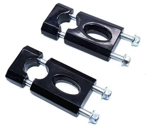 abrazadera elevadora manillar Abrazadera manillar para motocicleta soporte elevador 7/8 (22mm) universal aleación aluminio negro, para motos de cross de 110 cc y 125 cc, ATV