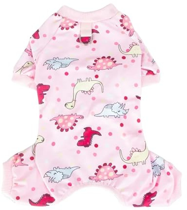 Dog pajamas for small dogs, puppy pajamas suitable for Chihuahuas, Yorkshire Terriers, teacup dogs, cute soft material(Pink,XL)