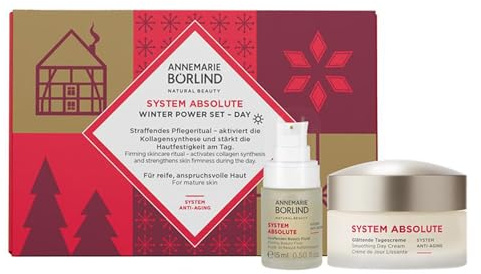 ANNEMARIE BÖRLIND SYSTEM ABSOLUTE Winter Power Day Set - Glättende Tagescreme (50 ml) + Geschenk Straffendes Beauty Fluid (15 ml) - Straffende Anti-Aging Tagespflege
