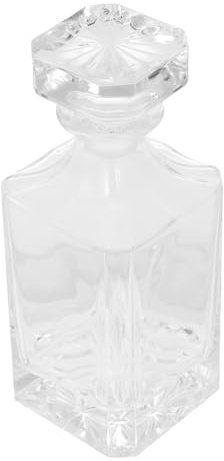 Uonlytech Carafe à Whisky en Verre 750 Ml Imitation Cristal sans Danger Facile à Nettoyer Élégante pour Bar et Dégustation