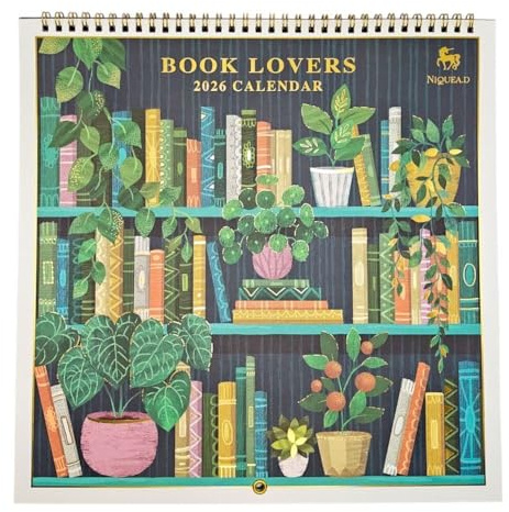 NIQUEA.D, Book Lovers 2026 Spiral Wall Calendar