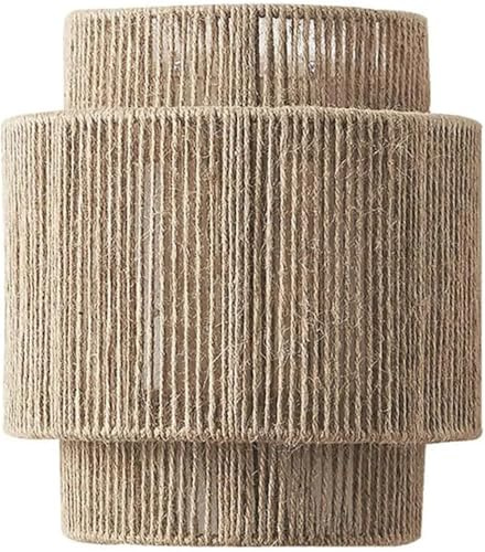 Pantalla De LáMpara De Sauna Lámpara de pared Apliques cuerda Baño Tocador for dormitorio Sala estar Pasillo