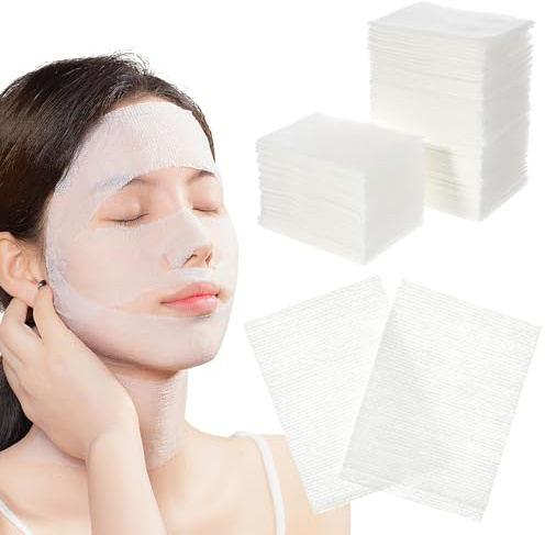 Discos de Algodón Faciales Elásticos 2 Paquetes 200 Piezas | Algodón Blanco, Efecto Hidratante y Desmaquillante, Formato Grande para Cuidado Facial