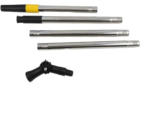 Barra de extensión telescópica de 1,2 m con articulación articulada giratoria de 180° para techos altos, paredes, compatible con rodillos estándar, poste de extensión de limpieza de plástico