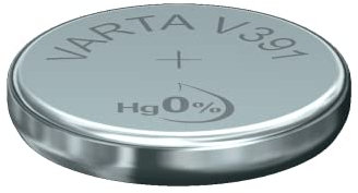 VARTA Batterien V391/SR55 Knopfzelle, 1 Stück, Silver Coin, 1,55V, für elektronische Kleingeräte - Uhren, Autoschlüssel, Fernbedienungen, Waagen