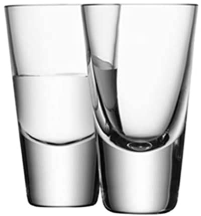 LSA International Bar Vodka Glass 100ml Clear | Set of 4 | Mouthblown & Handmade Glass | BR01