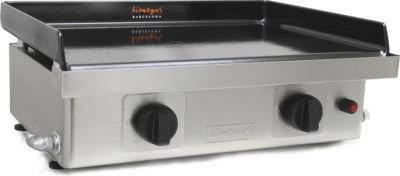 Simogas EPM-75.11 Plancha à Gaz avec 2 Brûleurs Fer INOX 80,3 x 45 x 25 cm 6,6 KW