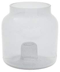 Duni Kerzenhalter/Vase Double Klar Ø 9,5 cm h 9 cm für Leuchterkerzen oder als Vase (4 Stück)