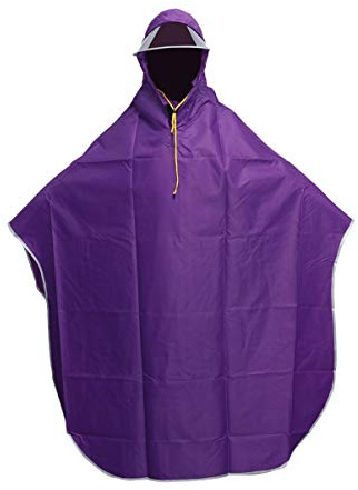 Wakauto Bike Raincoat Cape Hooded Raincoat Bike Poncho Rain Poncho Rain Cape for Men Women Outdoors Scooter Cover Breathable Mirror Cover Coating Purple Child Rainproof