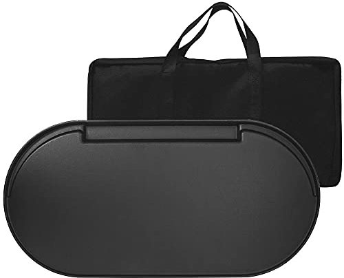 MixRBBQ Gusseisen-Grillplatte mit Tasche für Coleman RoadTrip Swaptop Grills, Outdoor BBQ Camping Grills Antihaft Kochen Grillzubehör volle Größe