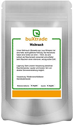 500 g | Weihrauch | Äthiopien | Harz | Boswelia spp. | Harzstücke | Räuchern | Buxtrade