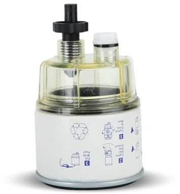 WOOXGEHM R12T Marine Fuel Water Separator, séparateur eau-huile pour le remplacement des moteurs hors-bord marins usés et anciens, kit de filtre combiné