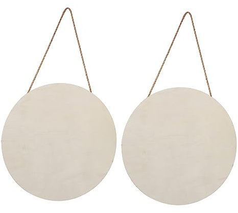 DECHOUS 2stücke Hängendes Holzschild Unbemalt Anhänger-holzschild Zur Dekoration Diy-holzschild-ornament Aus Holz Für Türdekor Und Bastelprojekte