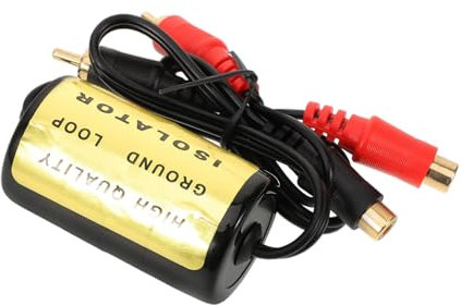 TINEASUR Filtre Anti-Bruit pour Amplificateur De Suppression De Bruit Accessoires Audio De Voiture Élimine Le Bourdonnement Le Bourdonnement Le Filtre De Bruit De Sol De Voiture