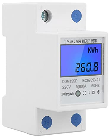 580A Ddm15Sd LCD-Hintergrundbeleuchtung Digitalanzeige Einphasiges Elektronisches RGY-Kwh-Messgerät Conta Kw Kwh-Messgerät