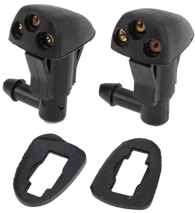 HEROFFIX 2 Piezas Boquilla De Lavaparabrisas Para Chevrolet Cruze 2008-2012 Boquillas De Rociado De Parabrisas Delantero Chorro De Lavado De Parabrisas No.42475593 Plástico Negro