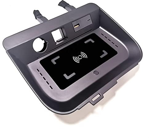 Rynplex Auto Drahtlose Ladegerät QI Telefon Ladegerät 15w Schnelle Lade Fall Telefon Halter Zubehör, for Toyota, for RAV4, 2019 2020 2021 kabelloses Autoladegerät(for Left Driving)