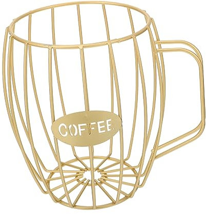 ABOOFAN Coffee Capsule Storage Basket Container Functional Iron Cup Convenient Coffee Pod Storage Organizer for Kitchen Counter Use