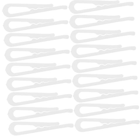 Healvian 100 Pièces Pins à Chemise Pliables Plastique Pinces Pince-Nez pour Vêtements Maintenir Les Habits Place