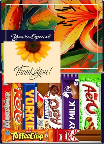 Benerry Chocolate Gift Box Hamper - 9 Treats Gift - Assorted Sweet Box of Chocolates
