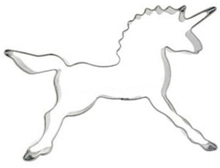 CIYODO Molde para Galletas Inoxidable Cortador de Unicornio 1 Diseño Divertido para Hornear Galletas y Pasteles Utilizable Fiestas y Celebraciones