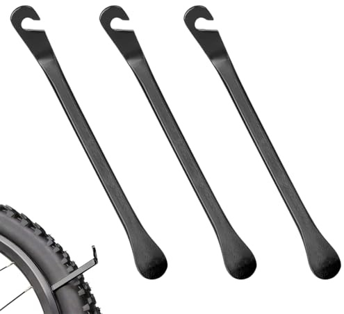 LACHT Reifenheber Fahrrad, 3 Stücke Kohlenstoffstahl Reifen Hebel Montagehebel Montierhebel Fahrradreifen Reparatur Reifenwechsel Werkzeug Set, Für Fahrrad, Bike.