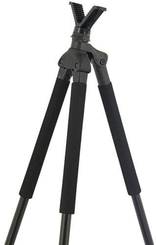 Hunting Shooting Stick – Adjustable 90–185cm Quick-Lock Alloy Monopod/Tripod with 360° Swivel & Foam Rifle Grip – Stable Shooting Support for Hunting & Target Shooting