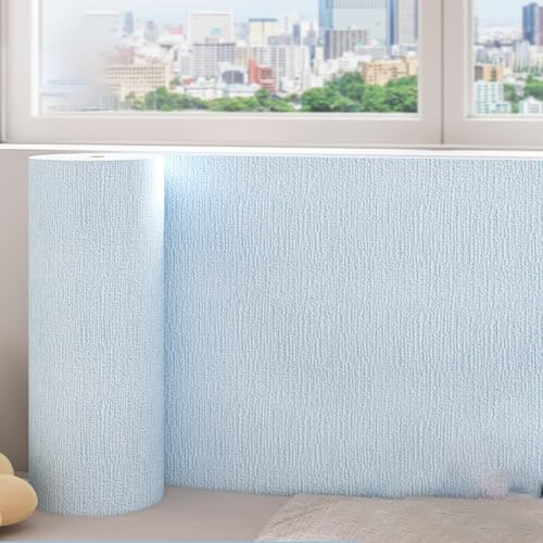 Rouleau Papier Peint Isolant Thermique Autocollant pour Murs Intérieurs - Mousse de 7 Mm, Imperméable Anti-Humidité, Panneaux Muraux pour Chambre Murs Décoratifs(Bleu,5 Roll)