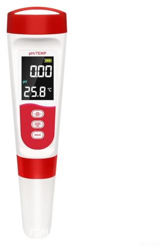 Misuratore di pH digitale ricaricabile impermeabile 5 in 1 con schermo LCD per test piscina, acquario e acqua, inclusi livelli di sale