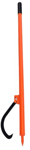 Bewinner Rouleau à Bûches Robuste à Tête Pointue de 58 Pouces, Outil d'exploitation Forestière à Crochet Réglable pour la Coupe du Bois en Mouvement, Outil de Roulement à Crochet en Acier au