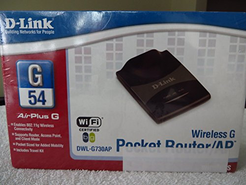 D-Link DWL-G730AP 54Mbps Wireless Pocket Router/Access Point 802.11g
