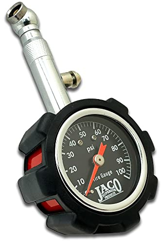 JACO Deluxe Tire Pressure Gauge - 100 PSI