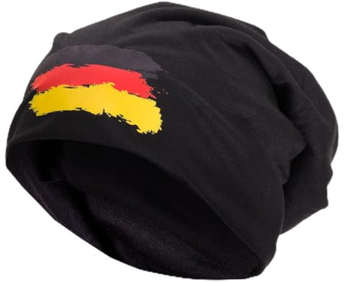 style3 Fan Slouch Beanie mit Nationalfarben verschiedener Länder Mütze aus weichem Jersey Unisex EM WM Olympia Veranstaltungen