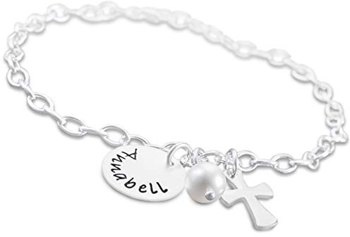 Konfirmation Kommunion Armband Kreuz Mädchen Silber personalisiert graviert THE CROSS Geschenk Firmung Jugendweihe Gravur