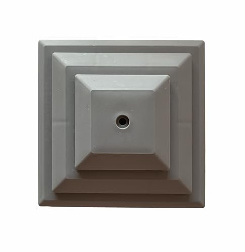 Pack of 10 Grey Plastic Fence Posts Caps to fit a 4 (100mm) Fence Post. UK Made, Rot Proof. (GT0049) Free UK Postage