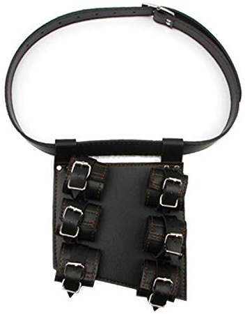 BLESSUME Medievale Porta Spada Cintura Renaissance Fondina Frog Rapier Belt Cross Lacing (Nero 01) (Nero 02)