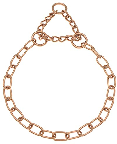 Herm Sprenger Curogan Fur Saver Hundhalsband Hypoallergenisk Nickelfri Medium Link Professionell Träning Kragmontering Kedjekorrigering för Medium Stora Hundar Tillverkad i Tyskland (20 tum (50 cm))
